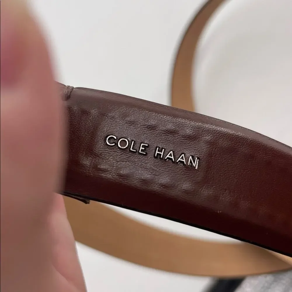 Cole Haan brown leather dress belt sz 42